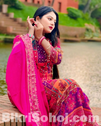 Georgette Readymade Three Piece